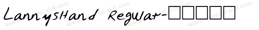 LannysHand Regular字体转换